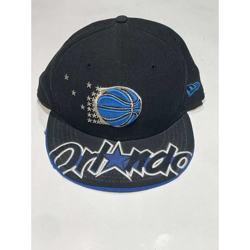 New Era‎ 59FIFTY Orlando Magic Hat 7 3/8 NBA Hardwood Classics Big Logo Fitted